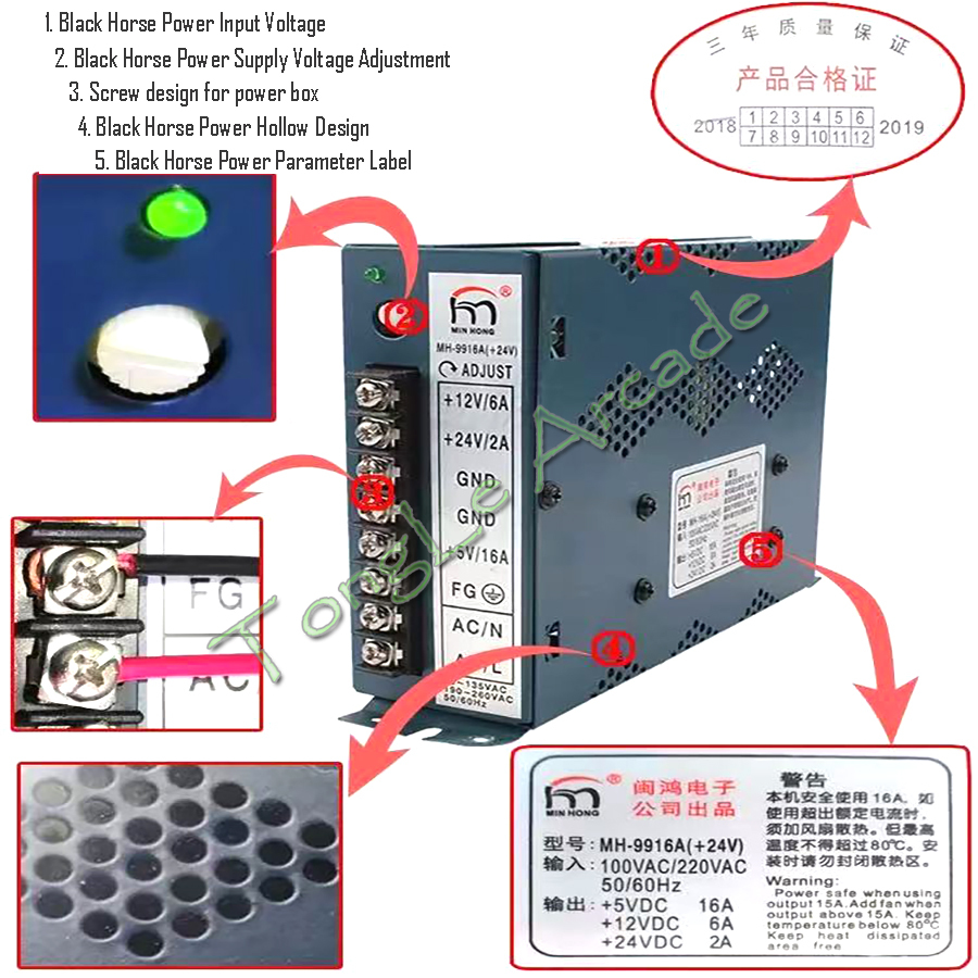 아케이드 Jamma 부품 MH-16A(-5V) 5V 1 - Coin Pusher Machine 리뷰 및 가격